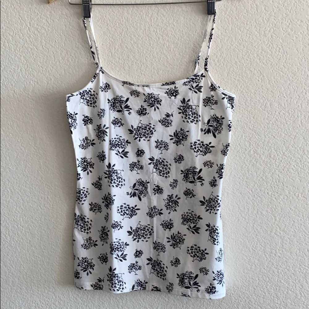 Tank top white floral